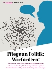 Vorschauseite 1: Pflege und Politik: Wir fordern!