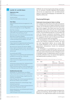 Vorschauseite 6: Kommunikation, Sehund Hörverlust, Schmerzen interRAI-Skalen verstehen und anwenden