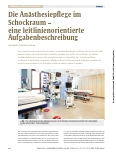 Vorschauseite 1: Die Anästhesiepflege im Schockraum – eine leitlinienorientierte Aufgabenbeschreibung
