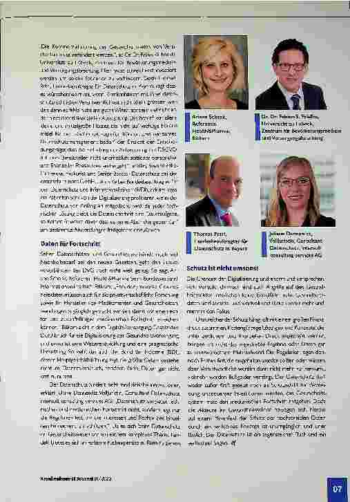Vorschauseite 2: Datenschutz - Fluch oder Segen?