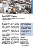 Vorschauseite 1: Das HACCP-Konzept: Guter Kenntnisstand in den Küchen von Gesundheitsund Pflegeeinrichtungen.