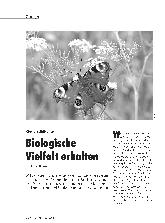 Vorschauseite 1: Biodiversitätskrise: Biologische Vielfalt erhalten