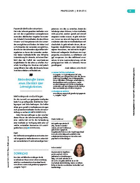 Vorschauseite 4: Lernergebnisse methodisch erzielen