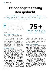 Vorschauseite 1: Pflegebegutachtung neu gedacht