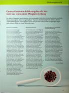 Vorschauseite 1: Corona-Pandemie-Erfahrungsbericht aus Sicht der stationären Pflegeeinrichtung