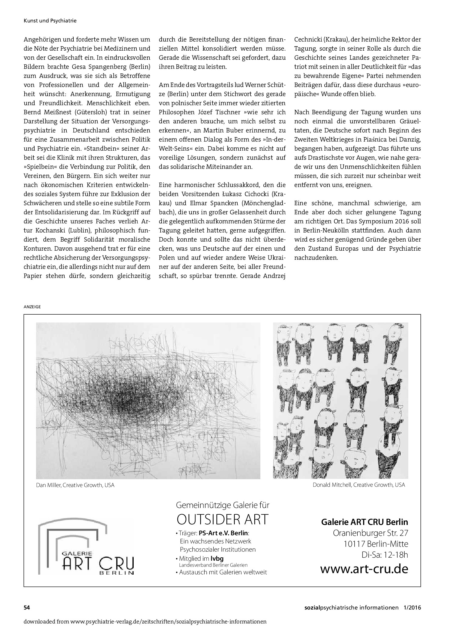 Vorschauseite 3: Kunst und Psychiatrie. 130 Kurzbiografien für eine Psychiatriegeschichte »von unten«