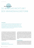 Vorschauseite 1: So wird das nichts mit der Krankenhausreform.