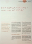 Vorschauseite 2: ERFAHRUNGEN, KONZEPTE UND GANZ VIEL FREUDE