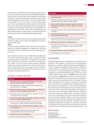 Vorschauseite 2: Aus der Praxis für die Praxis (42): Ihr Vorgesetzter: vom „Chef“ zum „Coach“