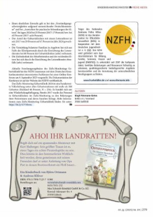 Vorschauseite 2: NZFH-Studie: Junge Familien sind zunehmend psychosozial belastet - Immer mehr Geburtskliniken bieten daher Lotsendienste zur Unterstützung an