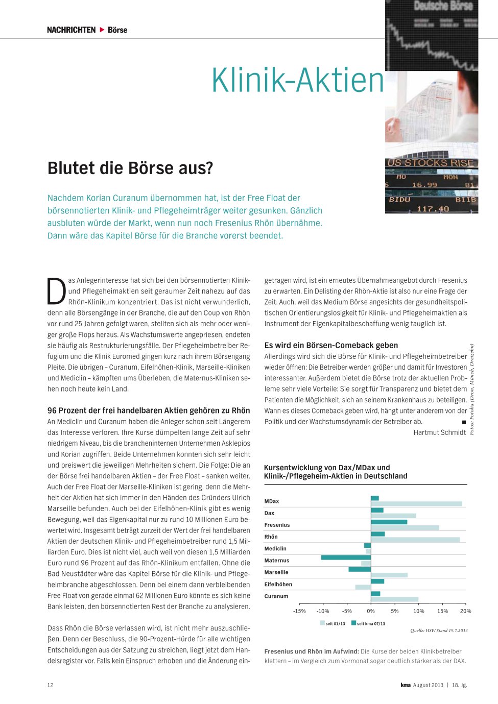 Vorschauseite 1: Blutet die Börse aus?