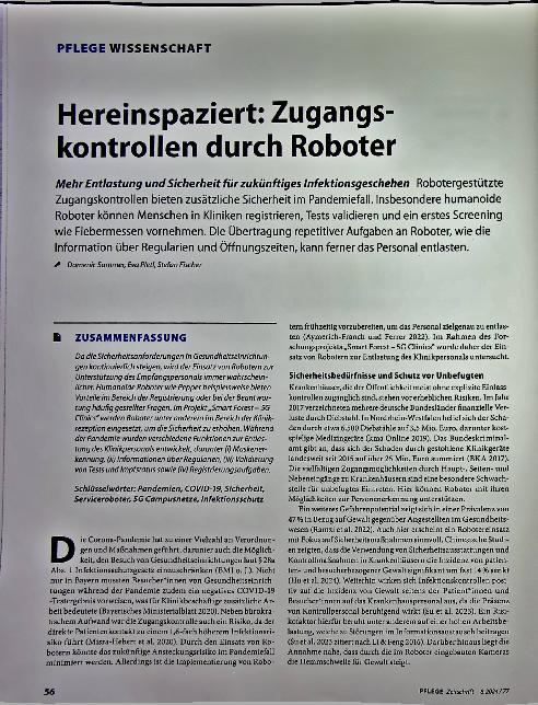 Vorschauseite 1: Hereinspaziert: Zugangskontrollen durch Roboter