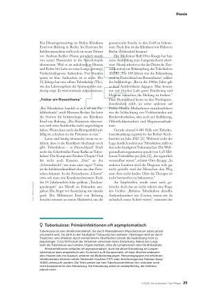 Vorschauseite 2: Tuberkulose – eine vergessene Gefahr?