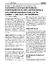 Vorschauseite 1: Frühe Hilfen in und nach der Pandemie – Studienergebnisse aus dem Land Brandenburg