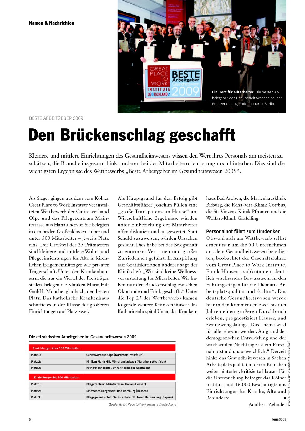 Vorschauseite 1: Den Brückenschlag geschafft