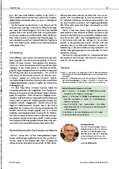 Vorschauseite 3: Soteria Ein ganz normaler Ort für verrückte Zeiten