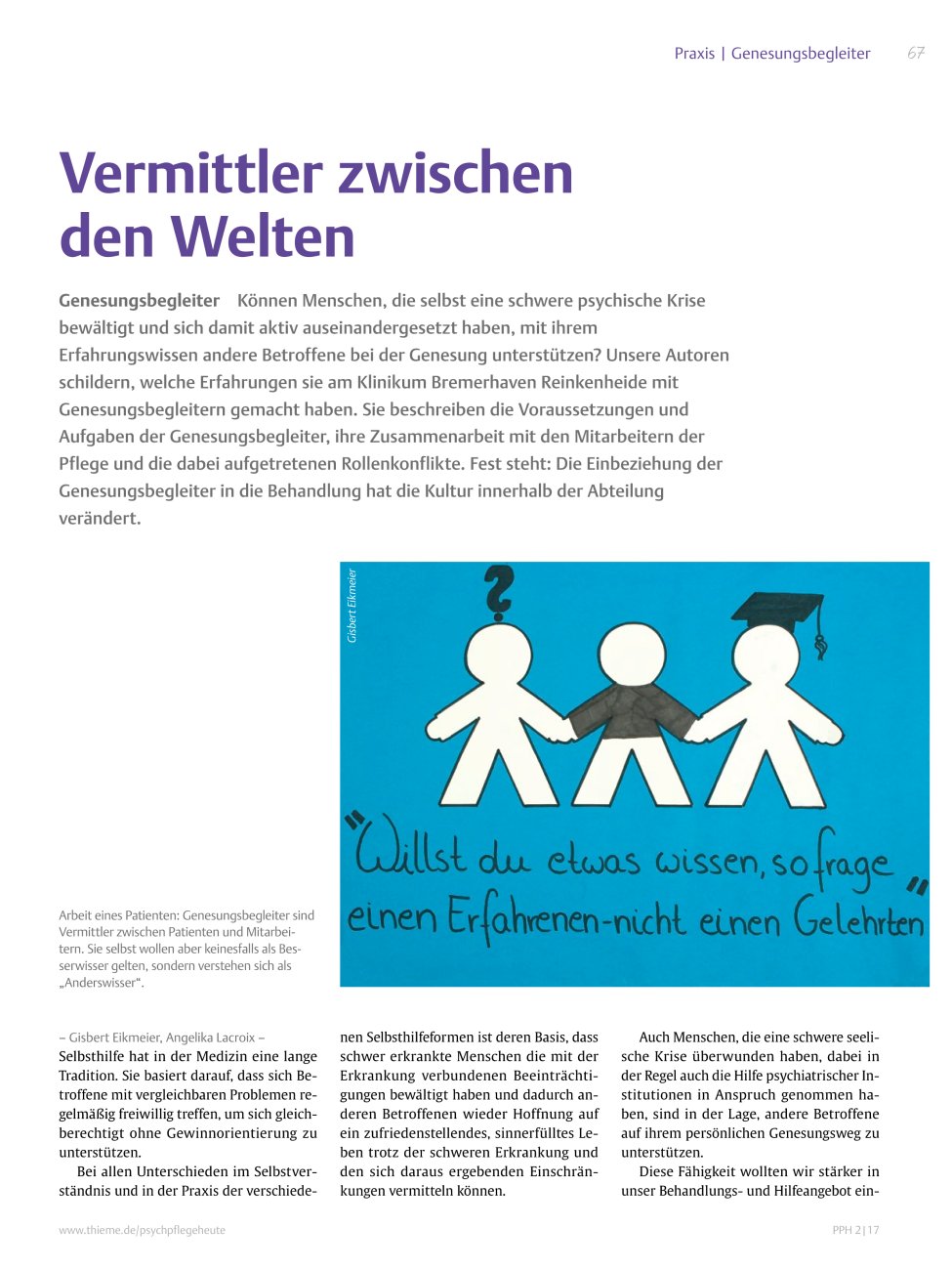 Vorschauseite 1: Vermittler zwischen den Welten