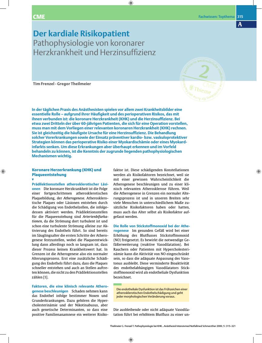 Vorschauseite 1: Pathophysiologie von koronarer Herzkrankheit und Herzinsuffizienz