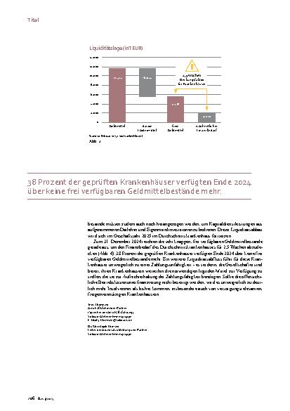 Vorschauseite 4: Betriebskostenunterfinanzierung: Die Krise spitzt sich zu.