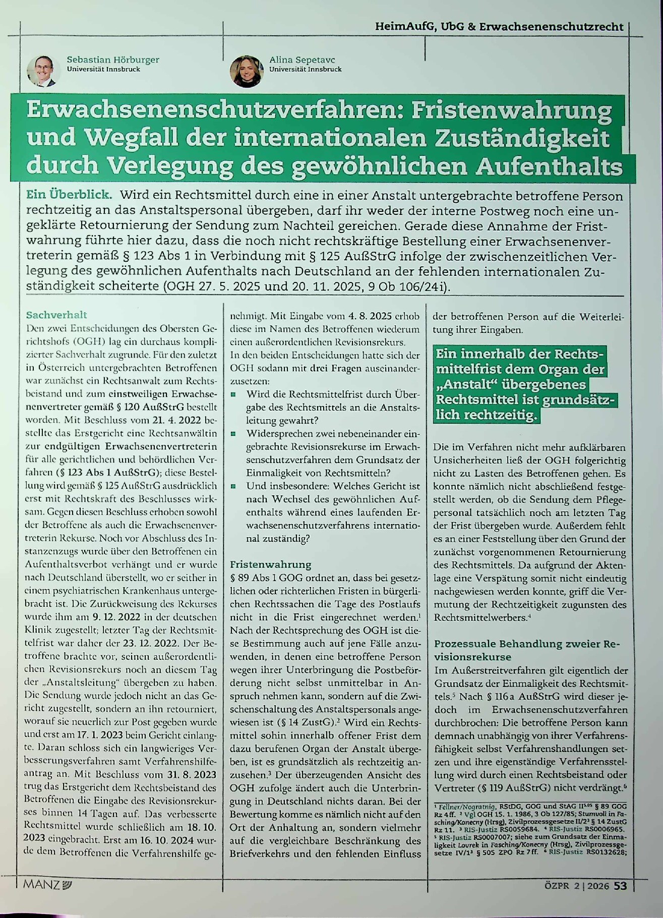 Vorschauseite 2: HeimAufG, UbG & Erwachsenenrechtsschutzrecht