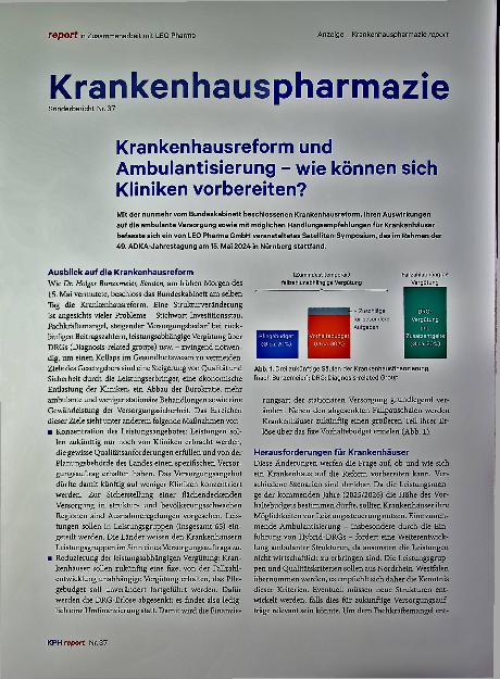 Vorschauseite 1: Krankenhausreform und Ambulantisierung - wie können sich Kliniken vorbereiten?