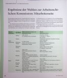 Vorschauseite 1: Ergebnisse der Wahlen zur Arbeitsrechtlichen Kommission: Mitarbeiterseite