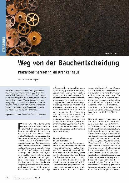 Vorschauseite 1: Weg von der Bauchentscheidung: Präzisionsmarketing im Krankenhaus
