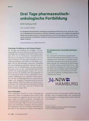 Vorschauseite 1: Drei Tage pharmazeutisch - onkologische Fortbildung