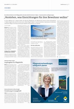 Vorschauseite 1: "Verstehen, was Einrichtungen für ihre Bewohner wollen"