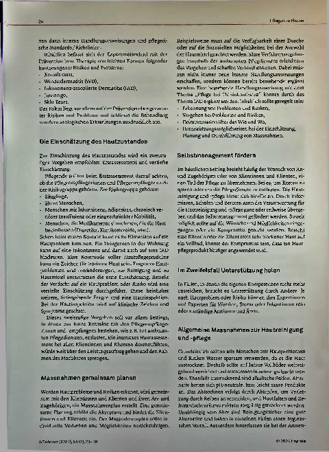 Vorschauseite 2: Evidenzbasierte Hautreinigung und -pflege