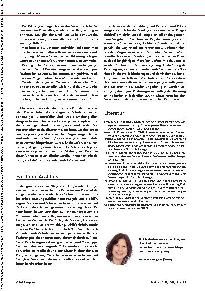 Vorschauseite 4: Pflegeunterricht mal anders Über Praxisreflexion und Erfahrungsaustausch gemeinsam Kompetenzen ausbilden