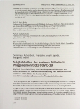 Vorschauseite 1: Möglichkeiten der sozialen Teilhabe in Pflegeheimen trotz COVID-19