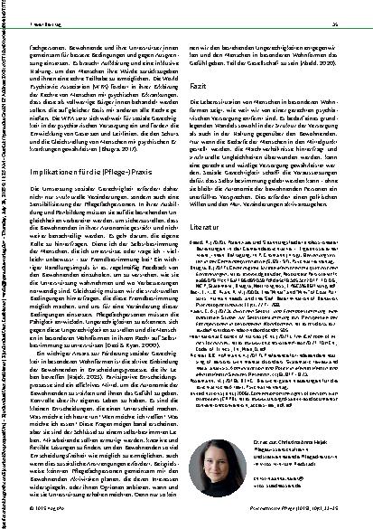 Vorschauseite 3: Grenzen der Selbstbestimmung Reflexion über soziale Gerechtigkeit in besonderen Wohnformen