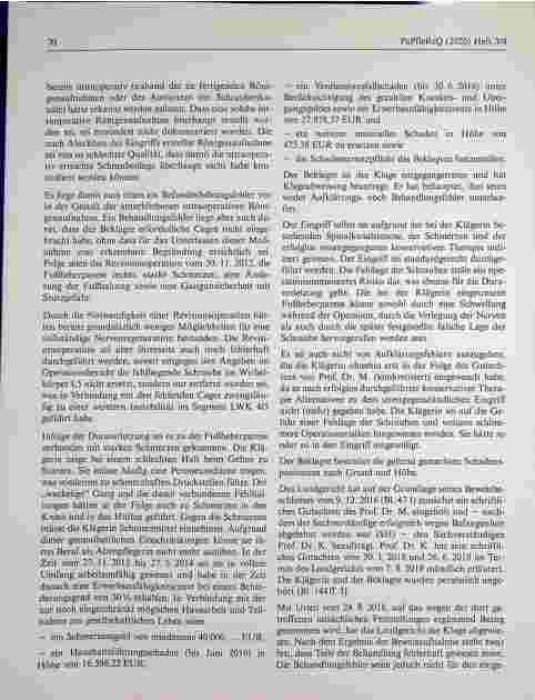Vorschauseite 2: Befunderhebungsfehler, Beweislastumkehr und Schmerzensgeldanspruch