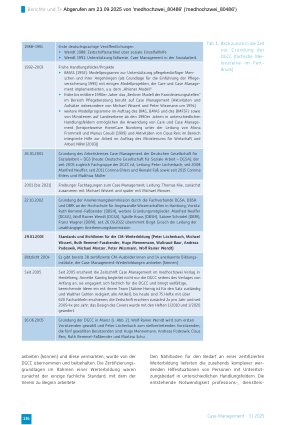 Vorschauseite 2: 20 Jahre DGCC – Rückblicke, aktueller Stand und Herausforderungen