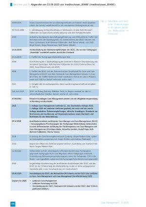 Vorschauseite 4: 20 Jahre DGCC – Rückblicke, aktueller Stand und Herausforderungen