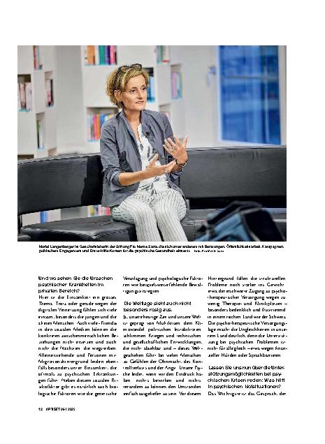 Vorschauseite 3: «Das Gespräch ist das Wichtigste»