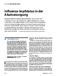 Vorschauseite 1: Influenza-Impfstatus in der Akutversorgung