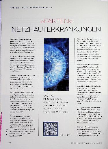 Vorschauseite 1: " Fakten " Netzhauterkrankungen