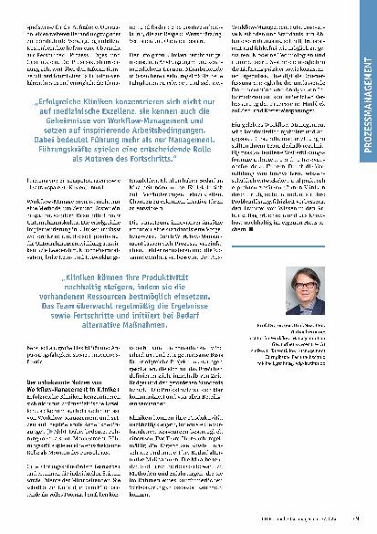 Vorschauseite 3: Innovation und Inspiration: Die Schlüsselrolle des Workflow-Managements in der Gesundheitsversorgung