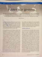 Vorschauseite 1: Papier war gestern.