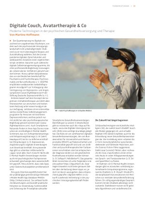 Vorschauseite 1: Digitale Couch, Avatartherapie & Co