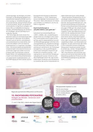 Vorschauseite 2: Digitale Couch, Avatartherapie & Co