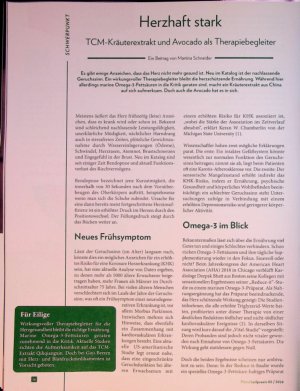 Vorschauseite 1: Herzhaft stark TCM-Kräuterextrakt und Avocado als Therapiebegleiter