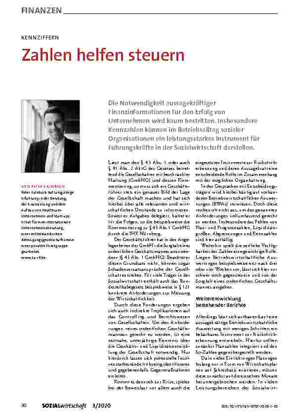 Vorschauseite 1: Zahlen helfen steuern.