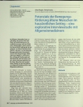Vorschauseite 1: Potenziale der Bewegungsförderung älterer Menschen im hausärztlichen Setting - eine explorative Interviewstudie mit Allgemeinmedizinern