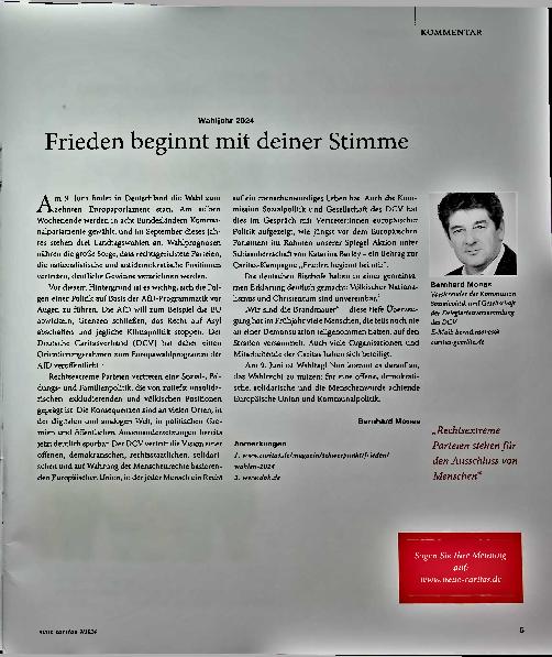 Vorschauseite 1: Frieden beginnt mit deiner Stimme