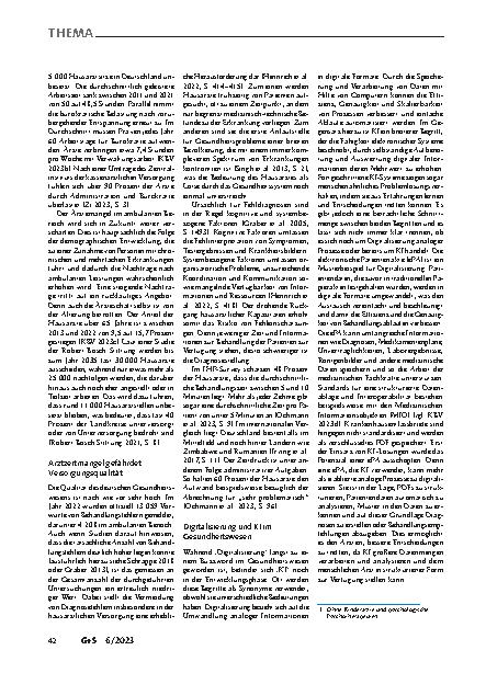 Vorschauseite 2: Künstliche Intelligenz: Chance für mehr Qualität und Effizienz in der ambulanten Versorgung