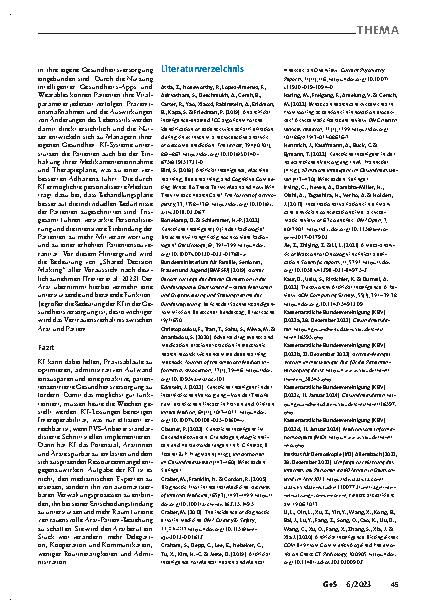 Vorschauseite 5: Künstliche Intelligenz: Chance für mehr Qualität und Effizienz in der ambulanten Versorgung
