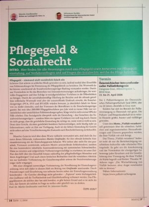 Vorschauseite 1: Pflegegeld & Sozialrecht